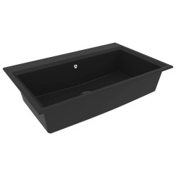 Évier de cuisine Noir 790x500x193 mm Granit 