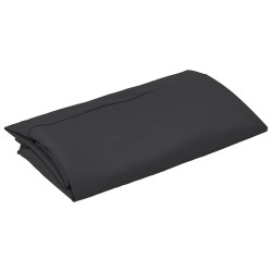 Tissu de remplacement pour parasol d'extérieur Noir 300 cm 