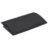 Tissu de remplacement pour parasol d'extérieur Noir 300 cm 