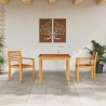 Ensemble de jardin 3 pcs Bois naturel 85 x 85 x 75 cm 
