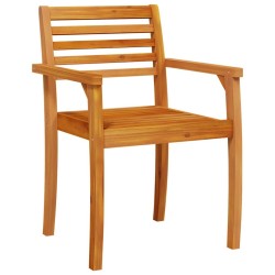 Ensemble de jardin 3 pcs Bois naturel 85 x 85 x 75 cm 
