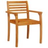 Ensemble de jardin 3 pcs Bois naturel 85 x 85 x 75 cm 