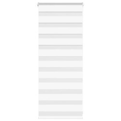 Store zèbre blanc 65x100 cm largeur du tissu 60,9 cm polyester 