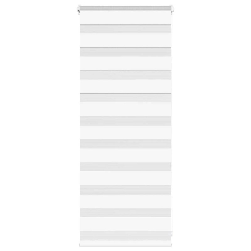 Store zèbre blanc 65x100 cm largeur du tissu 60,9 cm polyester 