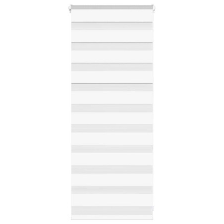 Store zèbre blanc 65x100 cm largeur du tissu 60,9 cm polyester 
