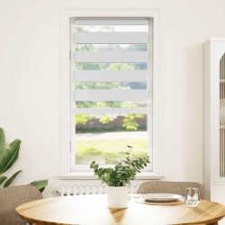 Store zèbre blanc 65x100 cm largeur du tissu 60,9 cm polyester 