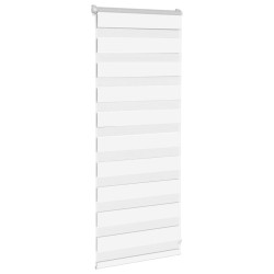 Store zèbre blanc 65x100 cm largeur du tissu 60,9 cm polyester 