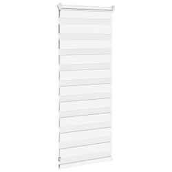 Store zèbre blanc 65x100 cm largeur du tissu 60,9 cm polyester 
