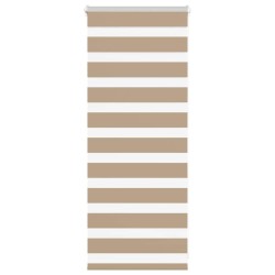 Store zèbre marron sable largeur du tissu 60,9 cm polyester 