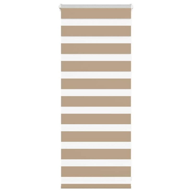 Store zèbre marron sable largeur du tissu 60,9 cm polyester 