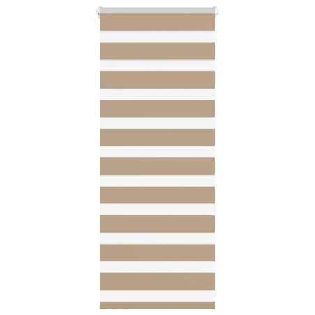 Store zèbre marron sable largeur du tissu 60,9 cm polyester 