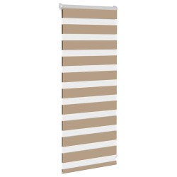 Store zèbre marron sable largeur du tissu 60,9 cm polyester 