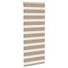 Store zèbre marron sable largeur du tissu 60,9 cm polyester 