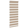 Store zèbre marron sable largeur du tissu 60,9 cm polyester 