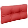 Coussin de palette rouge 80x40x12 cm tissu 