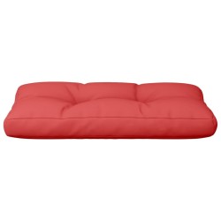 Coussin de palette rouge 80x40x12 cm tissu 