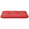 Coussin de palette rouge 80x40x12 cm tissu 