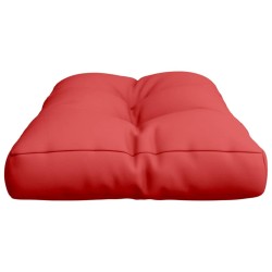Coussin de palette rouge 80x40x12 cm tissu 