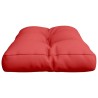 Coussin de palette rouge 80x40x12 cm tissu 