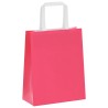 Sacs en papier 50 pcs avec poignées rose 18x8x22 cm 