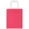Sacs en papier 50 pcs avec poignées rose 18x8x22 cm 
