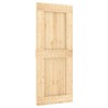 Porte coulissante et kit de quincaillerie 85x210 cm pin massif 