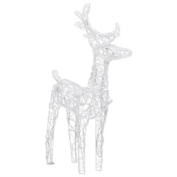 Décoration de Noël Rennes et traîneau 320 LED Acrylique 