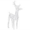 Décoration de Noël Rennes et traîneau 320 LED Acrylique 