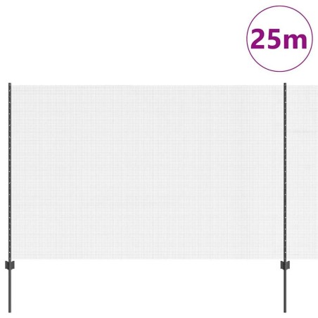 Ensemble de clôture en fil de fer à poule Lot de 2 Gris 