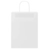 Sacs en papier 50 pcs avec poignées blanc 26x12x35 cm 