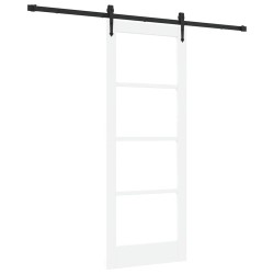 Porte coulissante avec kit quincaillerie 'ORKDAL'blanche 78x202 cm 