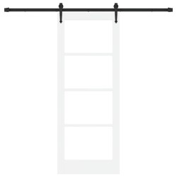 Porte coulissante avec kit quincaillerie 'ORKDAL'blanche 78x202 cm 