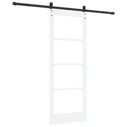 Porte coulissante avec kit quincaillerie 'ORKDAL'blanche 78x202 cm 