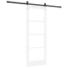Porte coulissante avec kit quincaillerie 'ORKDAL'blanche 78x202 cm 
