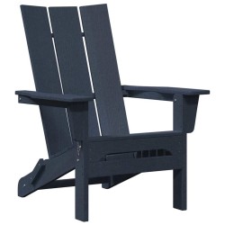 Chaises Adirondack Pliables 2 pcs Bleu Marine 74.5x80.5x90 cm HDPE 