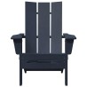 Chaises Adirondack Pliables 2 pcs Bleu Marine 74.5x80.5x90 cm HDPE 
