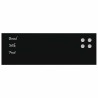 Tableau noir magnétique mural noir 60x20 cm verre trempé 