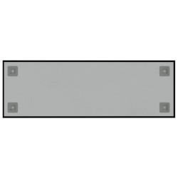 Tableau noir magnétique mural noir 60x20 cm verre trempé 