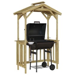 Abri BBQ 133,5x63x200 cm en pin traité 
