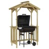 Abri BBQ 133,5x63x200 cm en pin traité 
