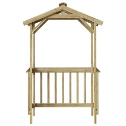 Abri BBQ 133,5x63x200 cm en pin traité 