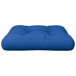 Coussin de palette bleu royal 50x50x12 cm tissu 