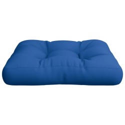 Coussin de palette bleu royal 50x50x12 cm tissu 