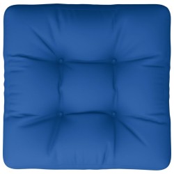 Coussin de palette bleu royal 50x50x12 cm tissu 