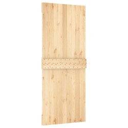 Porte coulissante et kit de quincaillerie 85x210 cm pin massif 