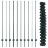 Clôture en treillis métallique avec 10 U Posts Vert 1,6x10 m Acier 