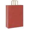 Sacs en papier 50 pcs avec poignées rouge 32x12x42 cm 