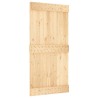 Porte coulissante et kit de quincaillerie 100x210 cm pin massif 