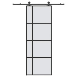 Porte coulissante avec kit de quincaillerie 76x205 cm Verre ESG 