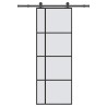 Porte coulissante avec kit de quincaillerie 76x205 cm Verre ESG 